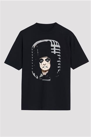 Alice Cooper Siyah Oversize Tişört Oversize T-shirt - TişörtFabrikası