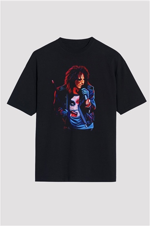 Alice Cooper Siyah Unisex Tişört T-Shirt - TişörtFabrikası