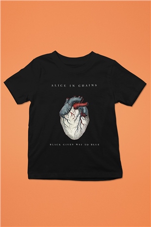 Alice in Chains Baskılı Siyah Unisex Çocuk Tişört