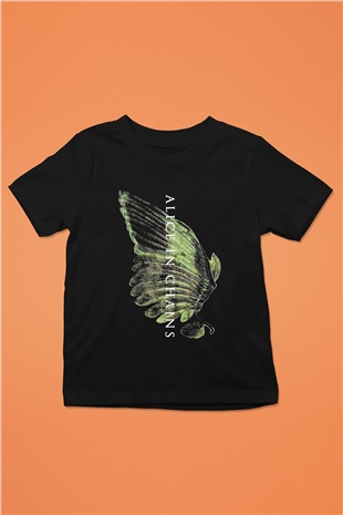 Alice in Chains Baskılı Siyah Unisex Çocuk Tişört