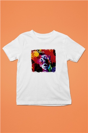 Alice in Chains Baskılı Unisex Beyaz Çocuk Tişört