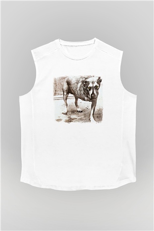 Alice in Chains Baskılı Unisex Beyaz Kolsuz Tişört