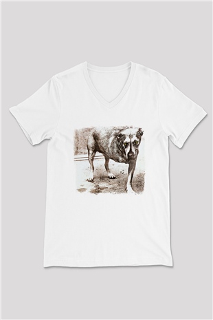Alice in Chains Baskılı Unisex Beyaz V Yaka Tişört