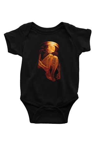 Alice in Chains Baskılı Unisex Siyah Bebek Body - Zıbın