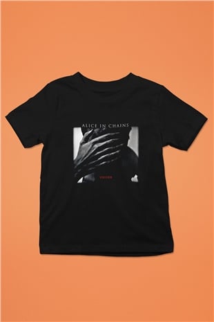 Alice in Chains Baskılı Unisex Siyah Çocuk Tişört