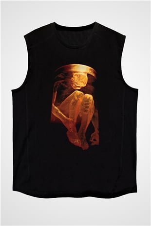Alice in Chains Baskılı Unisex Siyah Kolsuz Tişört