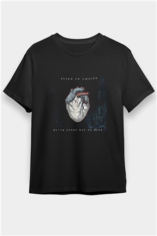 Alice in Chains Baskılı Unisex Siyah Tişört