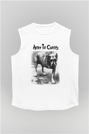 Alice in Chains Beyaz Unisex Kolsuz Tişört