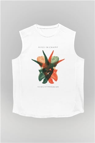 Alice in Chains Beyaz Unisex Kolsuz Tişört