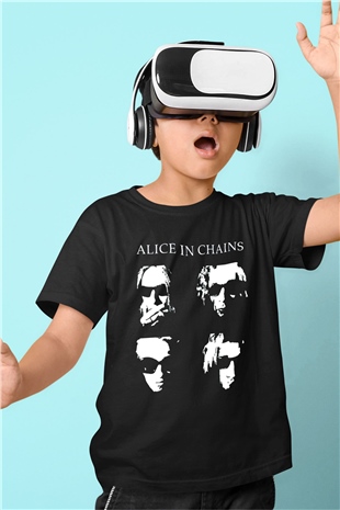 Alice in Chains Siyah Unisex Çocuk Tişört