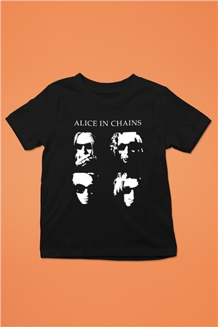 Alice in Chains Siyah Unisex Çocuk Tişört