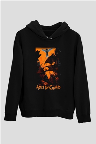 Alice in Chains Siyah Unisex Hoodie