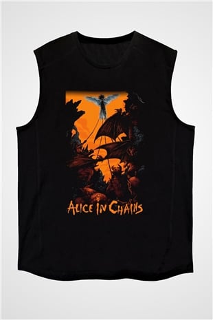 Alice in Chains Siyah Unisex Kolsuz Tişört