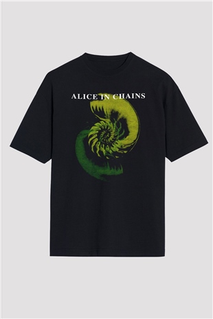 Alice in Chains Siyah Unisex Oversize Tişört T-Shirt