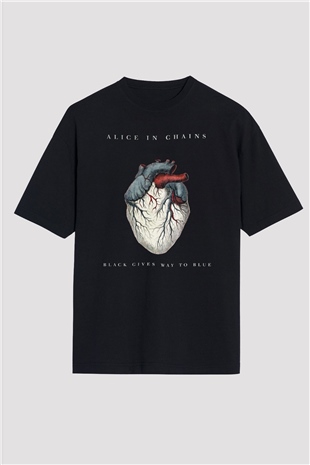 Alice in Chains Siyah Unisex Oversize Tişört T-Shirt