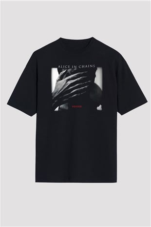 Alice in Chains Siyah Unisex Oversize Tişört T-Shirt
