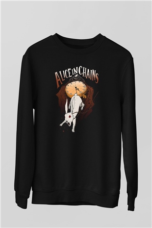 Alice in Chains Siyah Unisex Sweatshirt