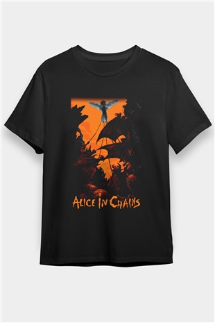 Alice in Chains Siyah Unisex Tişört T-Shirt - TişörtFabrikası