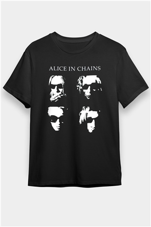 Alice in Chains Siyah Unisex Tişört T-Shirt - TişörtFabrikası