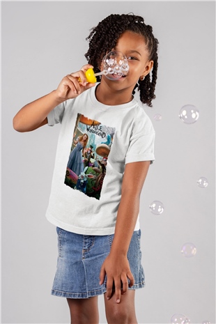 Alice in Wonderland Beyaz Unisex Çocuk Tişört