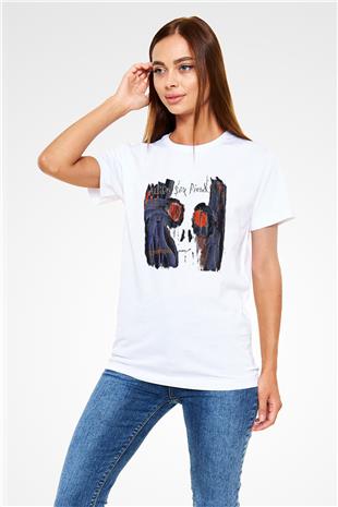 Alien Sex Fiend Baskılı Unisex Beyaz Tişört - Tshirt