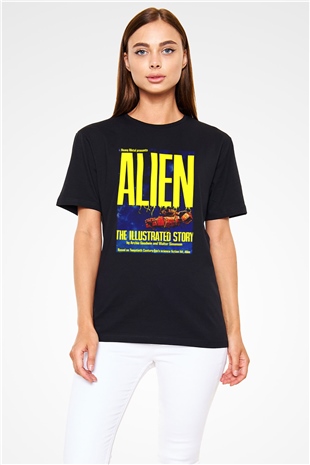 Alien Siyah Unisex Tişört