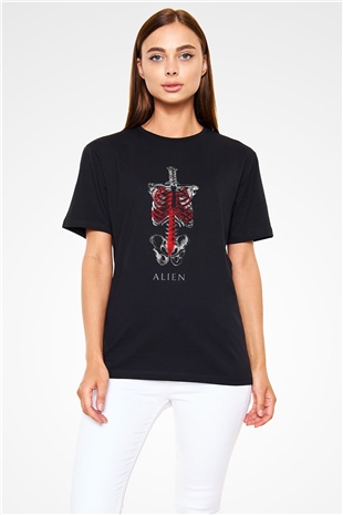 Alien Siyah Unisex Tişört