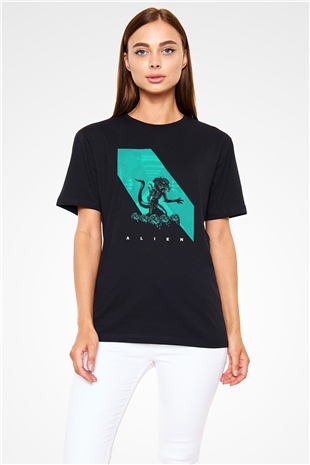 Alien Siyah Unisex Tişört
