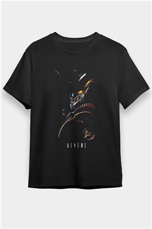 Alien Siyah Unisex Tişört T-Shirt