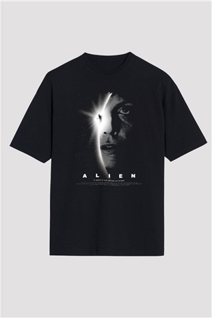Alien Siyah Oversize Tişört Oversize T-shirt