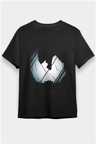 Alien Siyah Unisex Tişört T-Shirt
