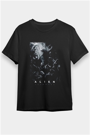 Alien Siyah Unisex Tişört T-Shirt