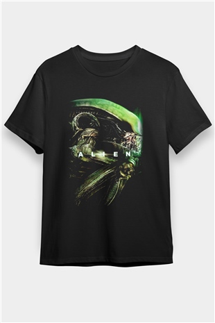 Alien Siyah Unisex Tişört T-Shirt