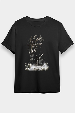 Alien Siyah Unisex Tişört T-Shirt