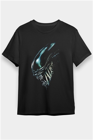 Alien Siyah Unisex Tişört T-Shirt