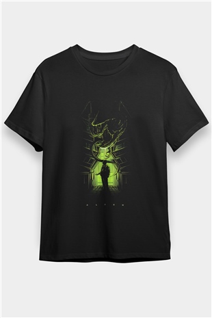 Alien Siyah Unisex Tişört T-Shirt
