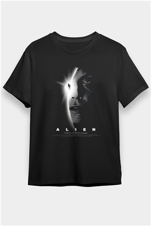 Alien Siyah Unisex Tişört T-Shirt