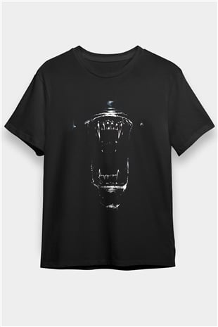 Alien Siyah Unisex Tişört T-Shirt