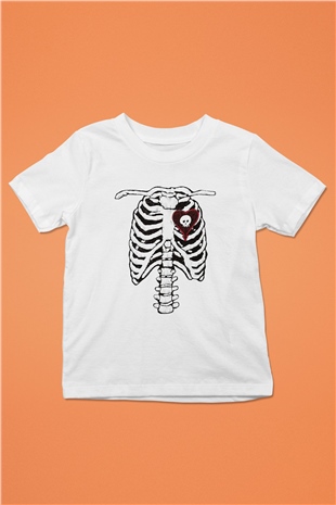 Alkaline Trio Baskılı Beyaz Unisex Çocuk Tişört