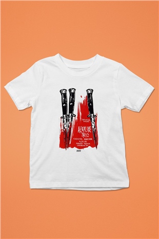 Alkaline Trio Baskılı Beyaz Unisex Çocuk Tişört