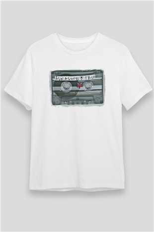 Alkaline Trio Baskılı Unisex Beyaz Tişört