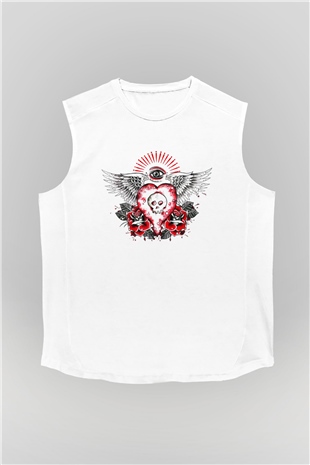 Alkaline Trio Beyaz Unisex Kolsuz Tişört
