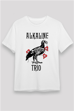 Alkaline Trio Beyaz Unisex Tişört T-Shirt - TişörtFabrikası