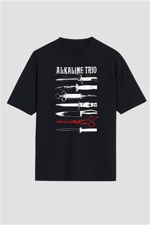 Alkaline Trio Siyah Unisex Oversize Tişört T-Shirt