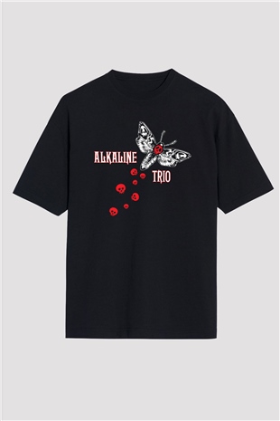 Alkaline Trio Siyah Unisex Oversize Tişört T-Shirt