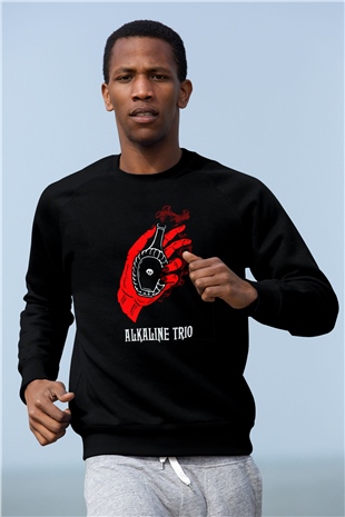 Alkaline Trio Siyah Unisex Sweatshirt