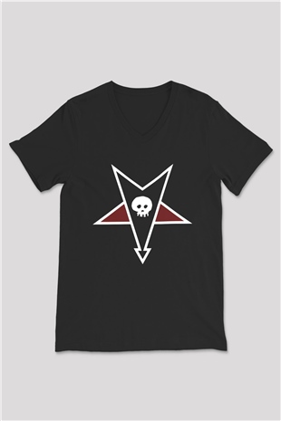 Alkaline Trio Siyah Unisex V Yaka Tişört