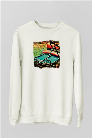 All-American Rejects Baskılı Unisex Beyaz Sweatshirt