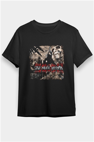 All Shall Perish Baskılı Unisex Siyah Tişört