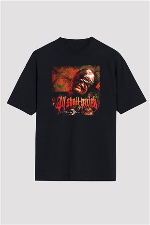 All Shall Perish Siyah Unisex Oversize Tişört T-Shirt